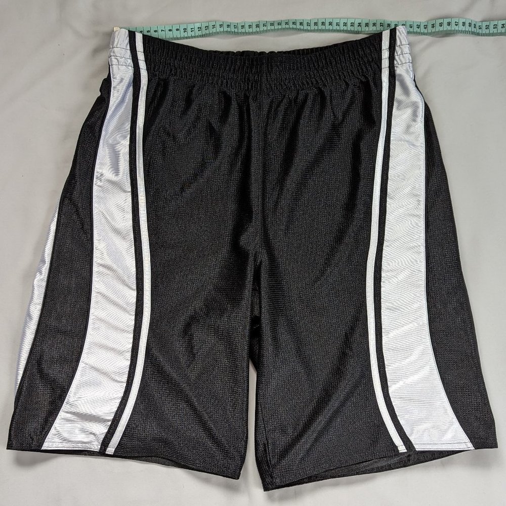 Champs Reversible Black and White Dazzle Basketball Shorts - Picture 2 of 5